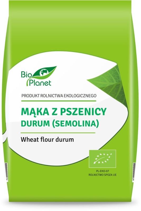 Mąka z pszenicy durum (semolina)  BIO 500g - Bio Planet   