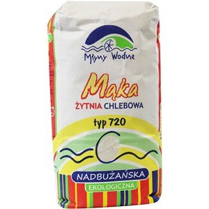Mąka żytnia chlebowa nadbużańska typ 720 BIO 1kg- Eko Oaza