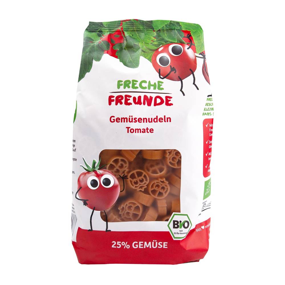 Makaron (semolinowy z pomidorem) dla dzieci BIO 300g - Freche Freunde