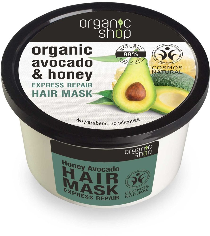 Maska do włosów ekspresowo regenerująca Miodowe awokado Eco 250ml - Organic Shop