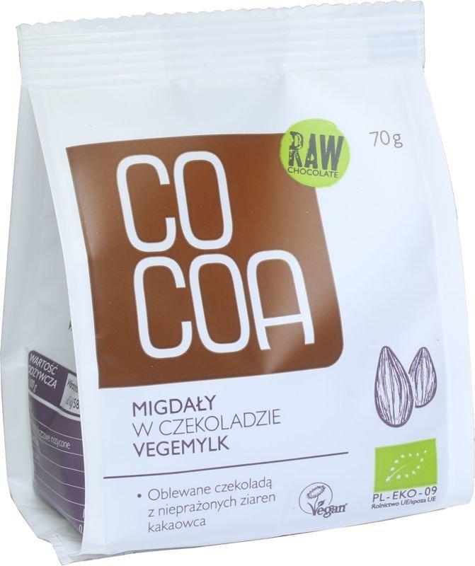 Migdały w czekoladzie Vegemylk Bio 70g - Cocoa