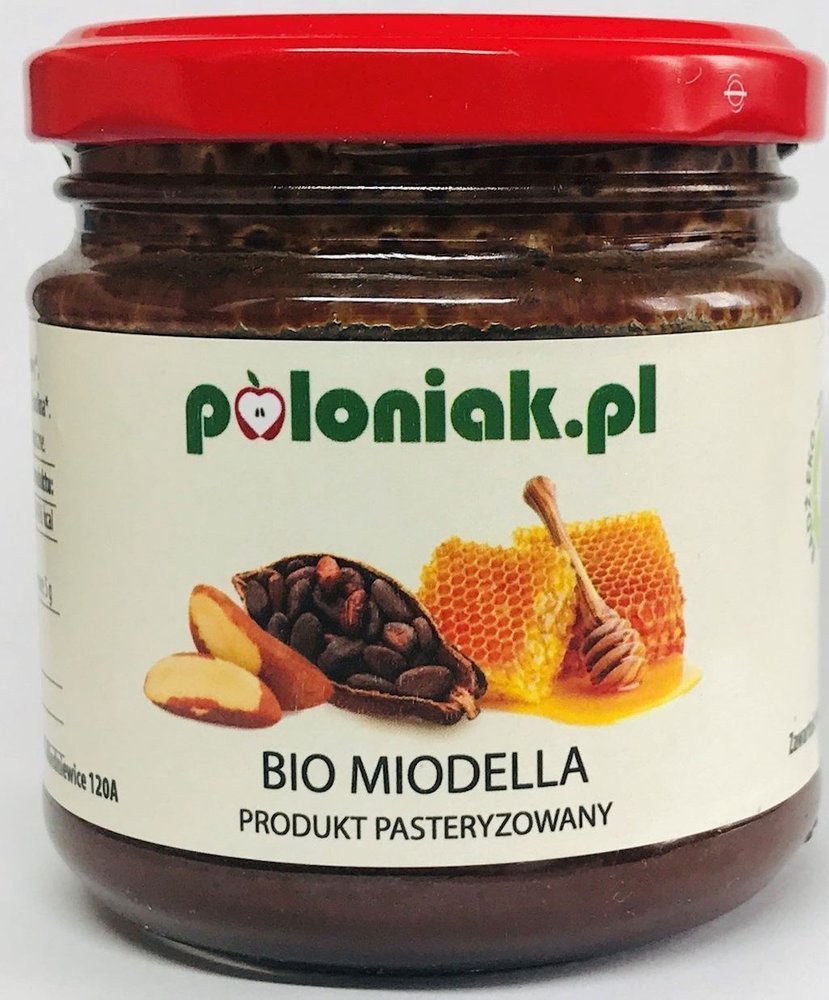 Miód z orzechami brazylijskimi i kakao BIO 180g - Poloniak