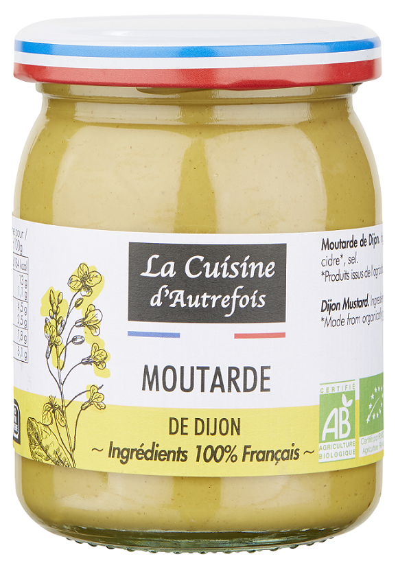 Musztarda dijon Bio 215 g - La Cuisine D Autrefois