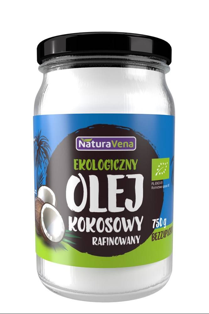 OLEJ KOKOSOWY BEZWONNY BIO 750 g - NATURAVENA