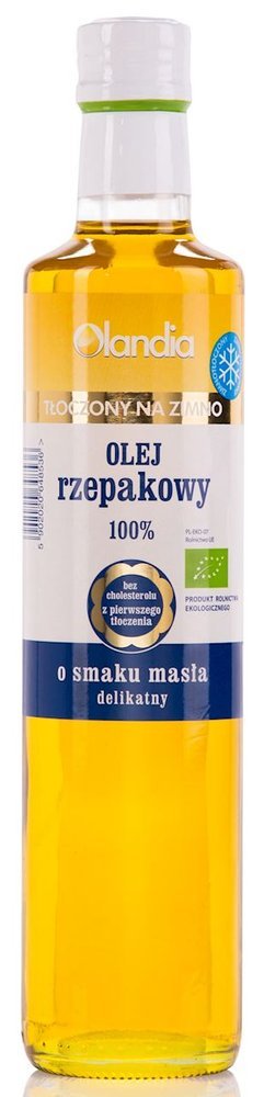 Olej z zarodków rzepaku o smaku masła BIO 500ml - Olandia
