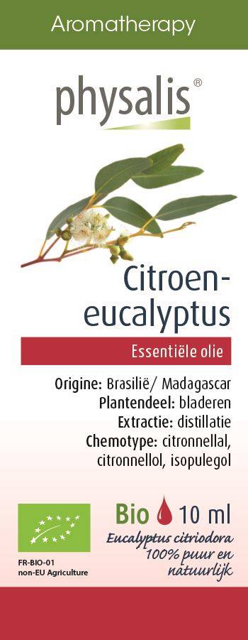 Olejek eteryczny eukaliptus cytrynowy Bio 10ml - Physalis