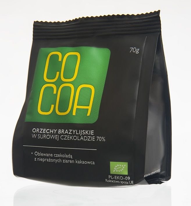 Orzechy brazylijskie w surowej czekoladzie BIO 70g Cocoa