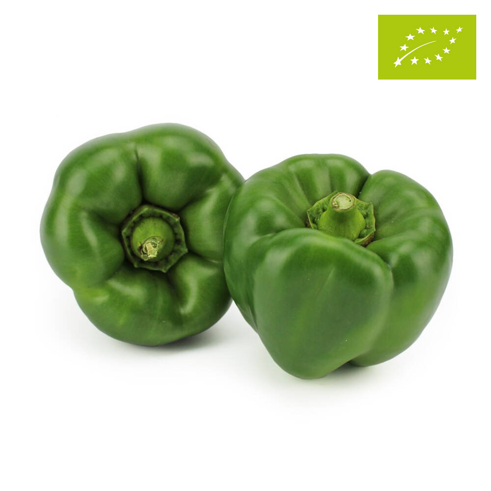 PAPRYKA ZIELONA ŚWIEŻA BIO (około 0,40 kg)