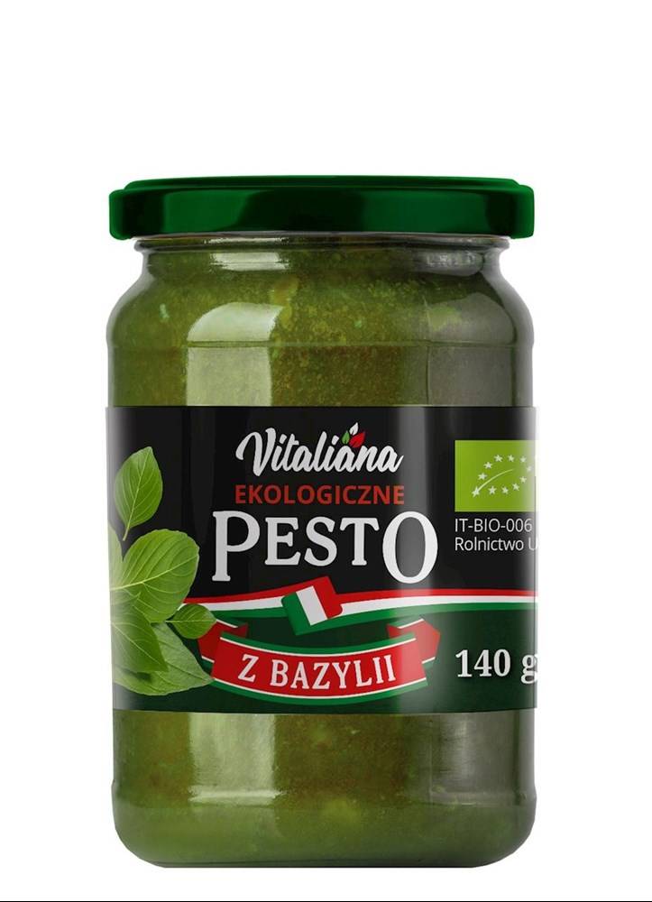 PESTO Z BAZYLII BIO 140 g - VITALIANA