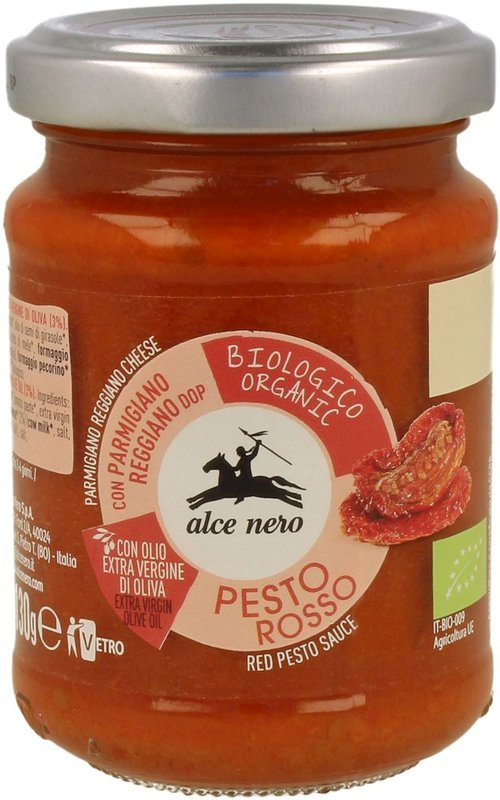 Pesto czerwone z suszonych pomidorów Bio 130g - Alce Nero 