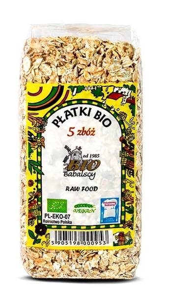 Płatki 5 zbóż Bio 300 g - Babalscy 