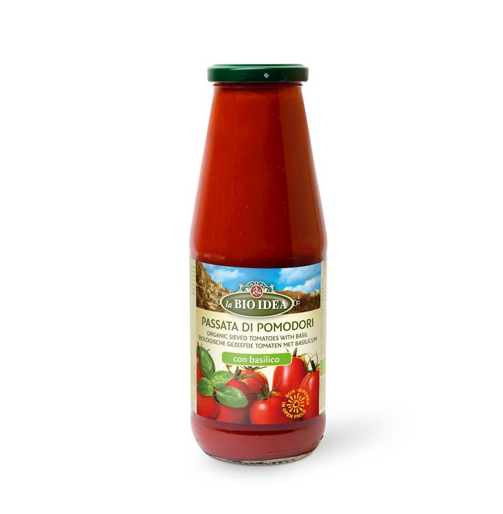 Przecier pomidorowy passata z bazylią BIO 680 g - LA BIO IDEA