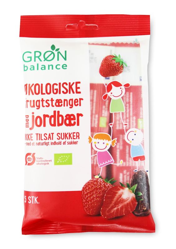 Przekąski dla dzieci truskawkowe Bio 100g (5x20g) - Gron Balance