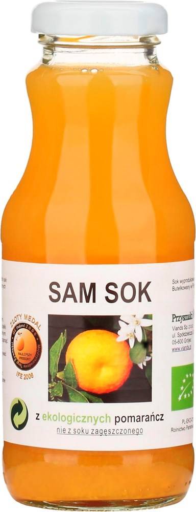SAM SOK Z POMARAŃCZY NFC BIO 250 ml - VIANDS