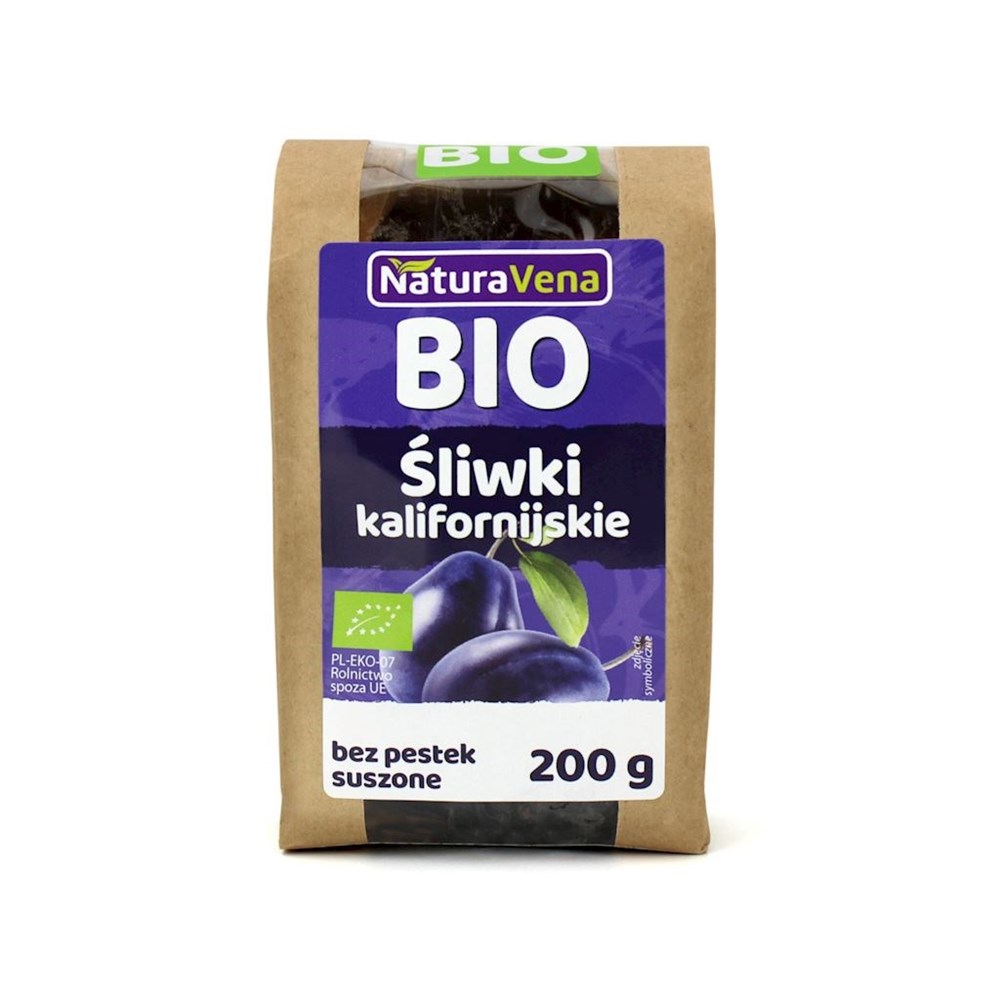 ŚLIWKI KALIFORNIJSKIE BIO 200 g - NATURAVENA