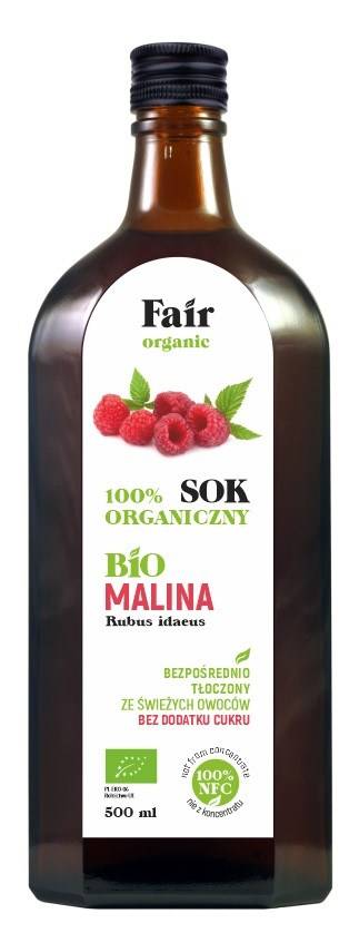 SOK MALINOWY NFC BIO 500 ml - FAIR ORGANIC