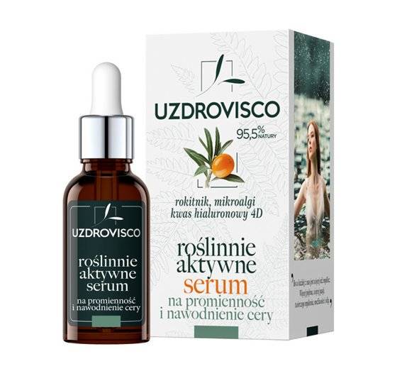 Serum do twarzy na promienność i nawodnienie cery rokitnik w ampułce 30ml - Uzdrovisco
