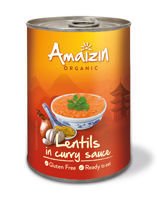 Soczewica w sosie curry (puszka) BIO 420g - Amaizin