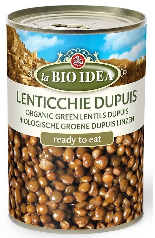 Soczewica zielona  dupuis (puszka) BIO 400g(240) - La bio idea