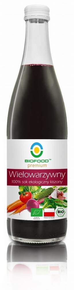 Sok wielowarzywny kiszony bezglutenowy Bio 500 ml - Bio Food