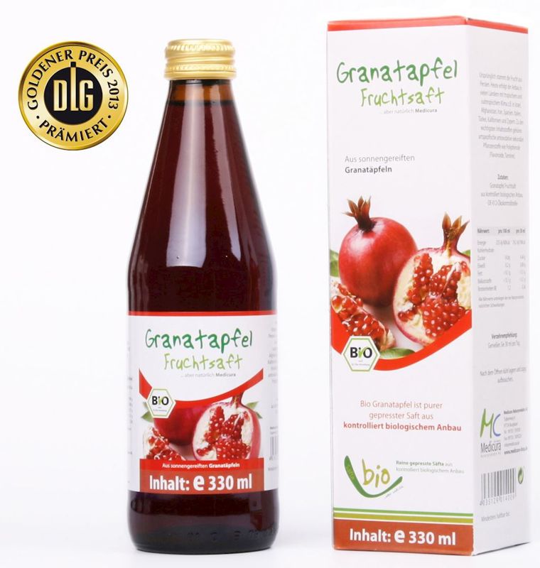 Sok z granatu BIO 330ml MEDICURA