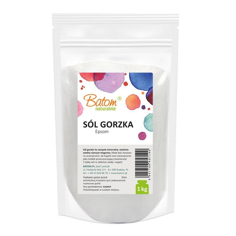 Sól gorzka epsom (kąpielowa) 1kg - Batom