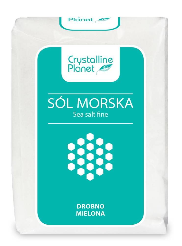 Sól morska drobno mielona 600g - Crystalline Planet