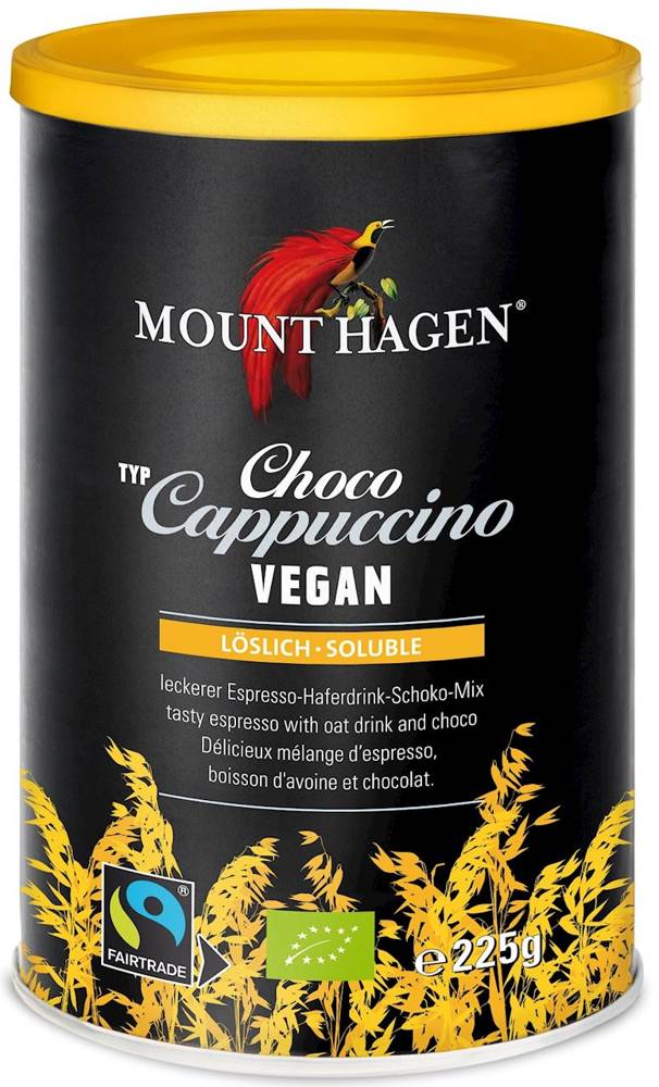 Vege cappuccino kakaowe fair trade BIO 225g - Mount Hagen