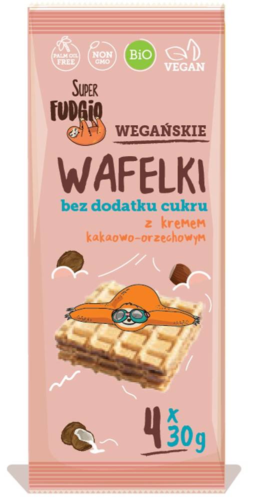 Wafelki z kremem kakaowo - orzechowym bez dodatku cukru 120g - Me Gusto