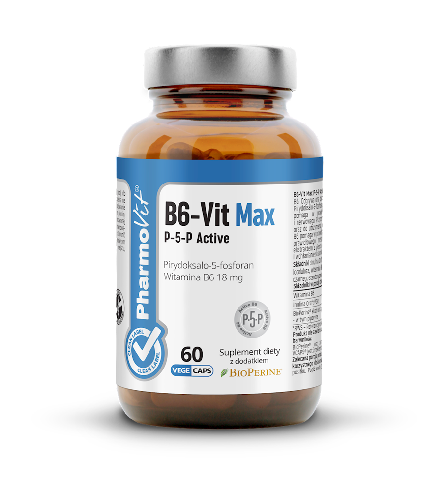 Witamina B6 60 kapsułek 18,01 g - Pharmovit (clean label)