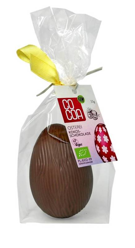  Jajko z czekolady kokosowej BIO 55 g - COCOA (PRODUKT SEZONOWY)