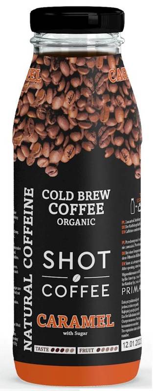  Kawa parzona na zimno cold brew o smaku karmelowym BIO 175 ml - PRIMABIOTIC