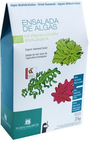Algi morskie suszone sałatkowy mix BIO 25 g - Porto Muinos
