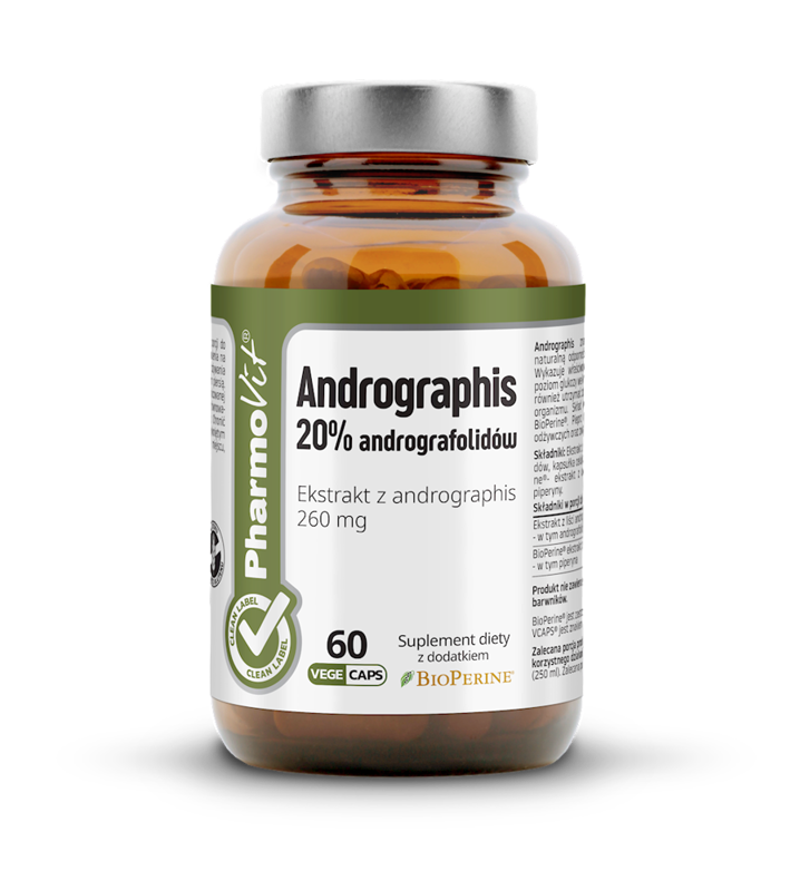 Andrographis 60 kapsułek 19,38 g - Pharmovit (Clean Label )