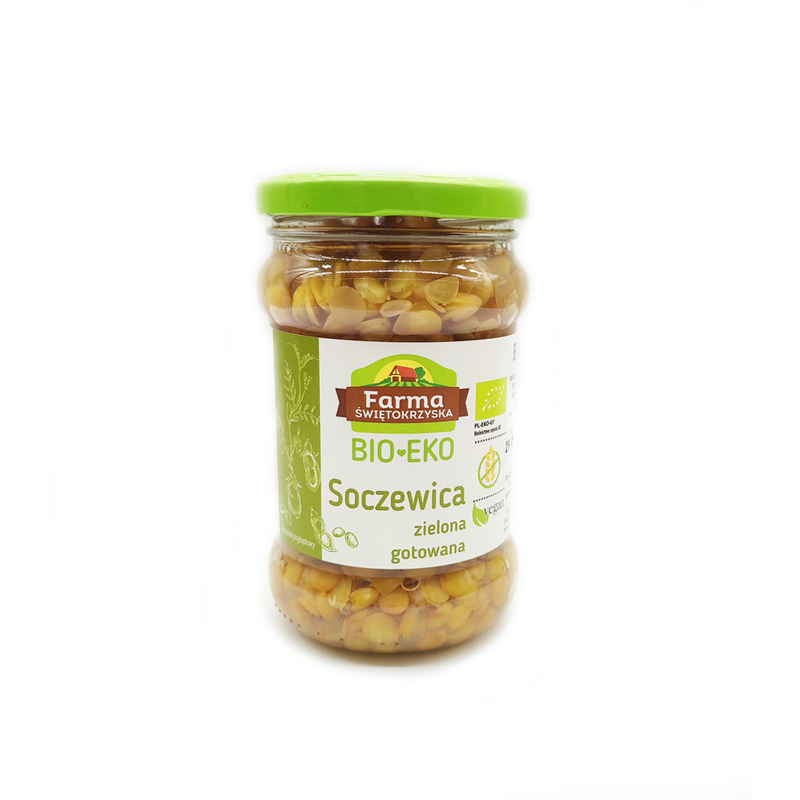 Bio soczewica zielona gotowana 300g