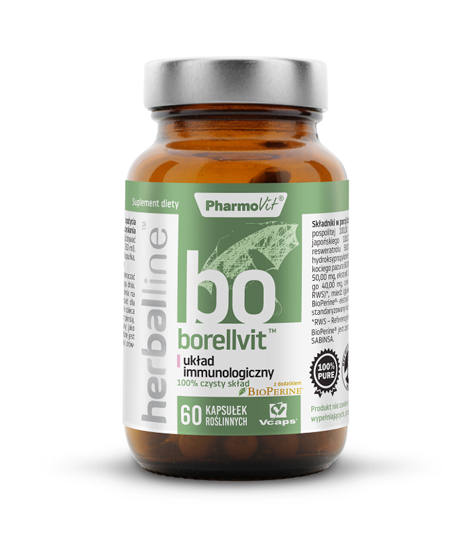 Borellvit na układ immunologiczny 60 kapsułek 29,59g - Pharmovit (herballine)