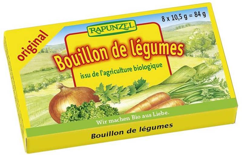 Bulion kostki warzywne bez dodatku cukrów Bio 84g -  Rapunzel