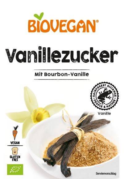 CUKIER WANILIOWY BEZGLUTENOWY BIO (4 x 8 g) 32 g - BIOVEGAN