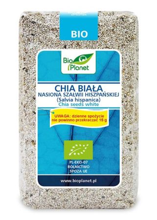 Chia biała nasiona szałwi hiszpańskiej Bio 400g - Bio Planet