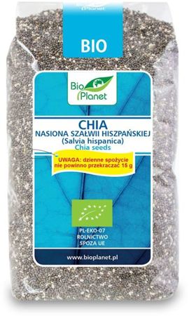 Chia nasiona szałwii hiszpańskiej ( Salvia hispanica ) Bio 400g - Bio Planet