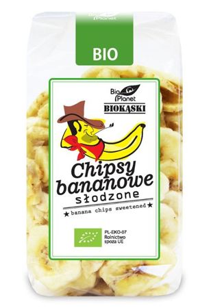 Chipsy bananowe słodzone Bio 150g - Bio Planet