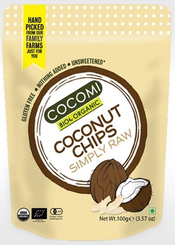 Chipsy kokosowe pieczone bezglutenowe Bio 100g - Cocomi