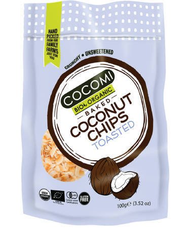 Chipsy kokosowe prażone bezglutenowe BIO 100g - Cocomi