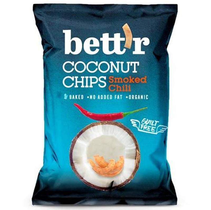 Chipsy kokosowe z chili BIO 40g - Bettr