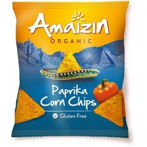Chipsy kukurydziane o smaku paprykowym bezglutenowe Bio 75g - Amaizin
