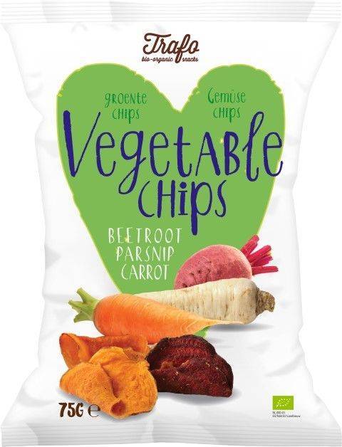 Chipsy warzywne bezglutenowe Bio 75g - Trafo