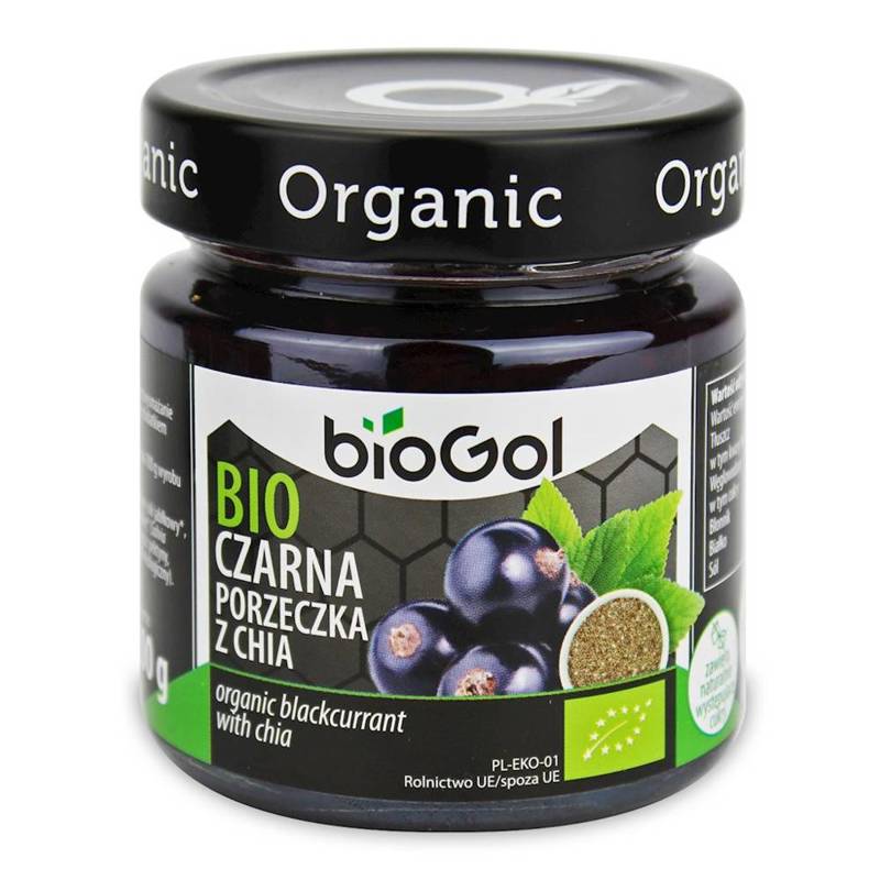 Czarna porzeczka z chia Bio 200 g - Biogol