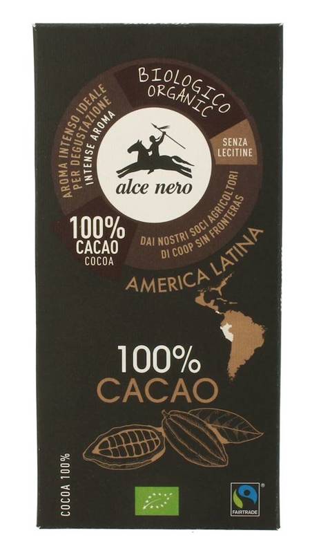 Czekolada gorzka 100% kakao BIO 50g - Alce Nero