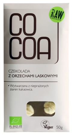 Czekolada z orzechami laskowymi Bio 50g -  Cocoa