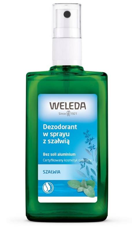 DEZODORANT W SPRAYU 24 h Z SZAŁWIĄ ECO 100 ml - WELEDA